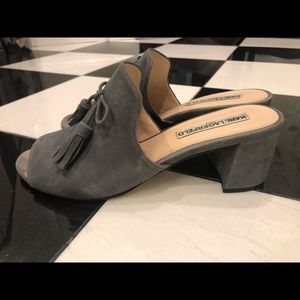 Karl Lagerfeld suede slides
